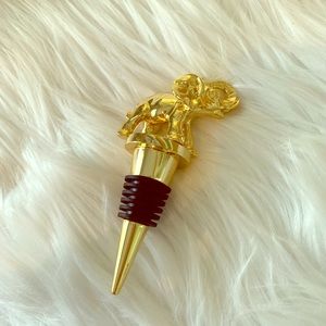 LILLY PULITZER GOLD METALLIC WINE STOPPER